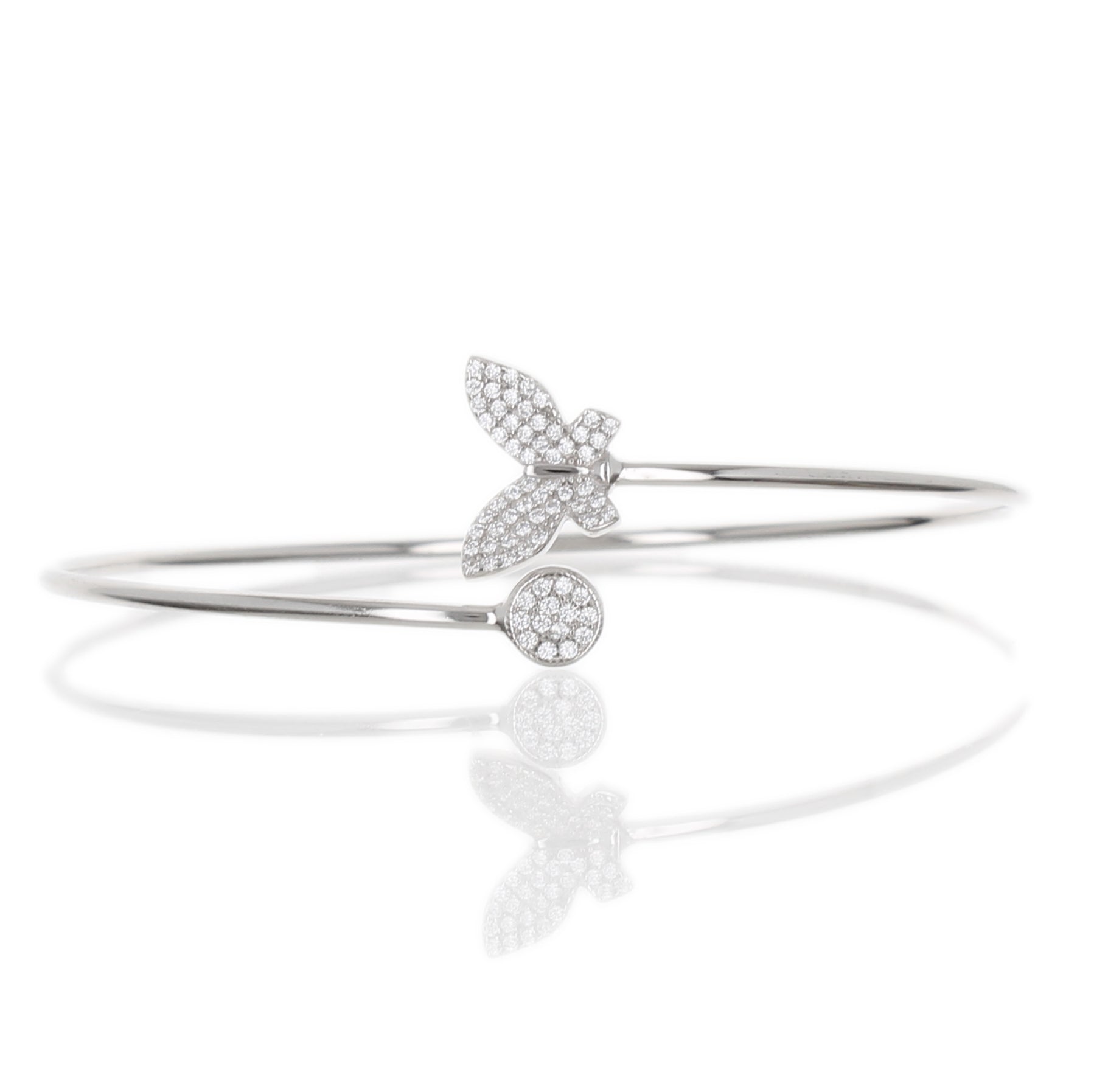 PAVE BUTTERFLY & DISC BANGLE