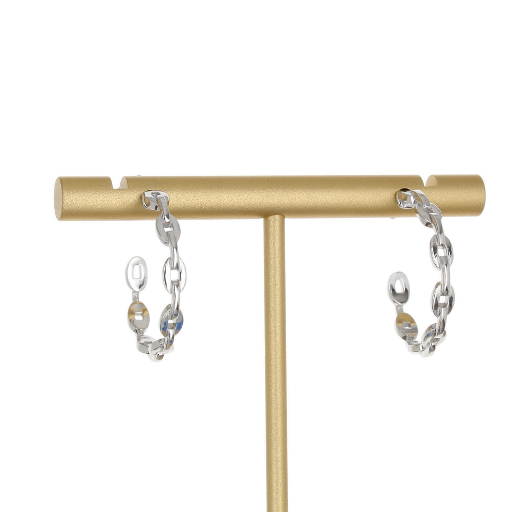 SMALL NICKY CHAIN HOOP EARRINGS