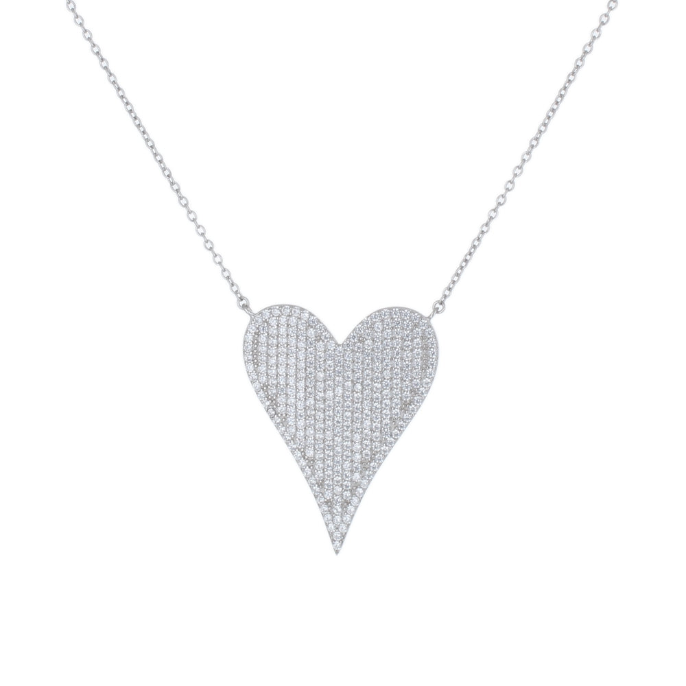 Pave Heart Necklace