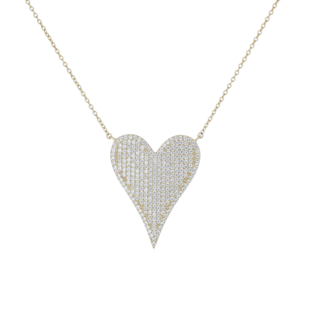 Pave Heart Necklace