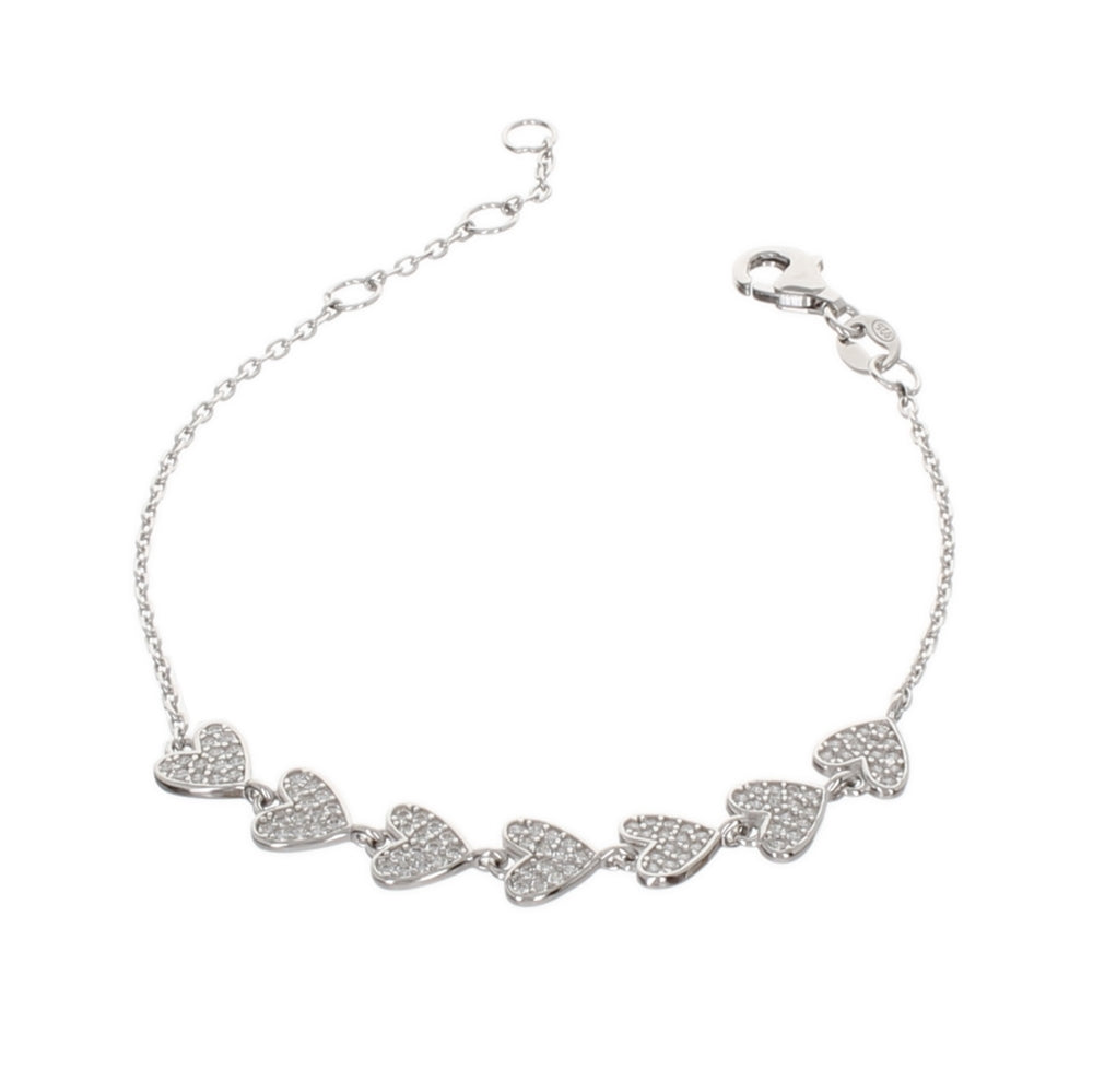 PAVE MULTI HEART BRACELET