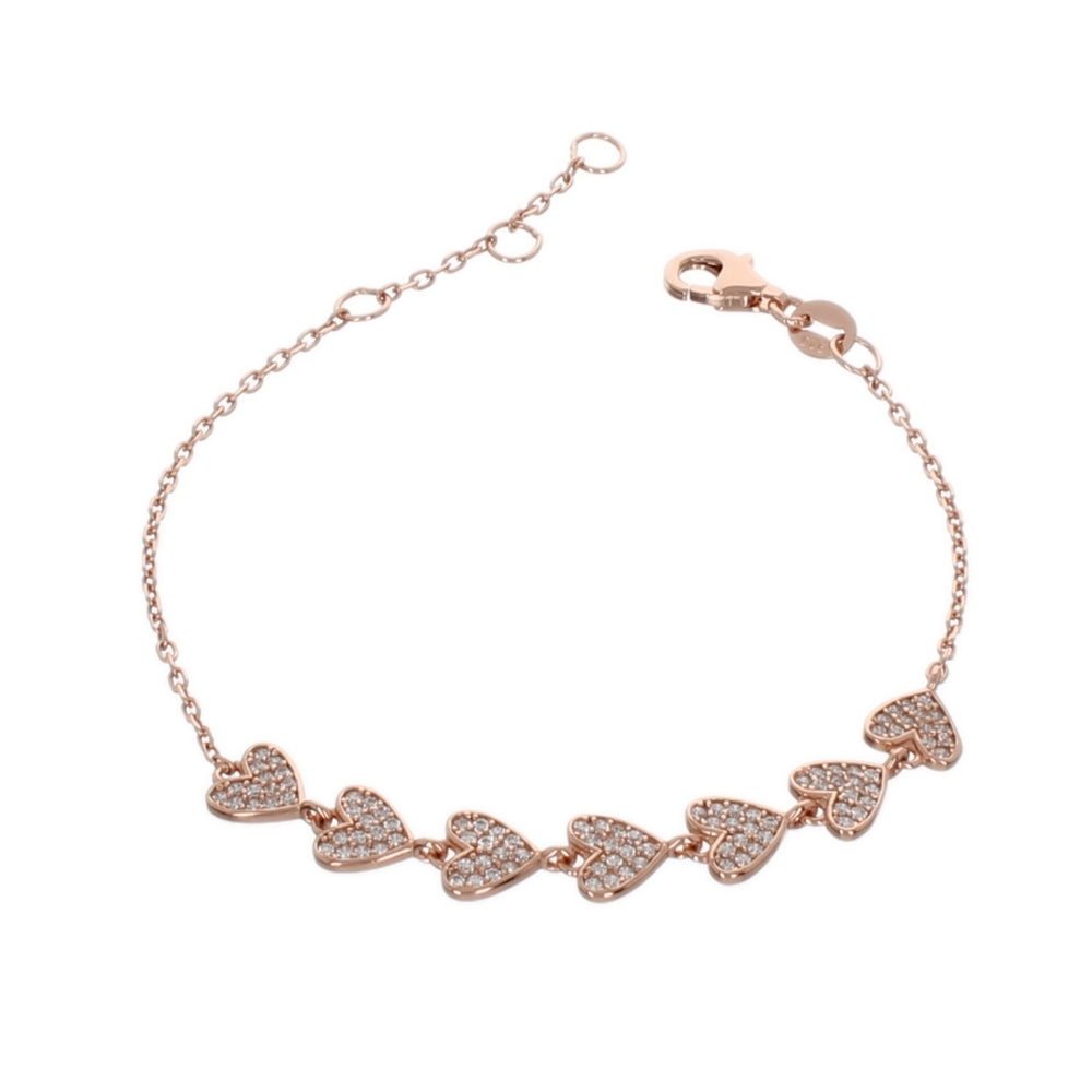 PAVE MULTI HEART BRACELET