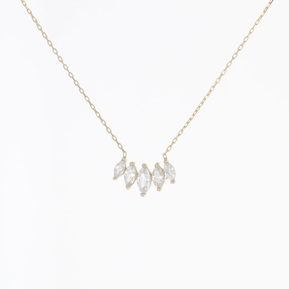 5 MARQUISE CZ DAINTY NECKLACE