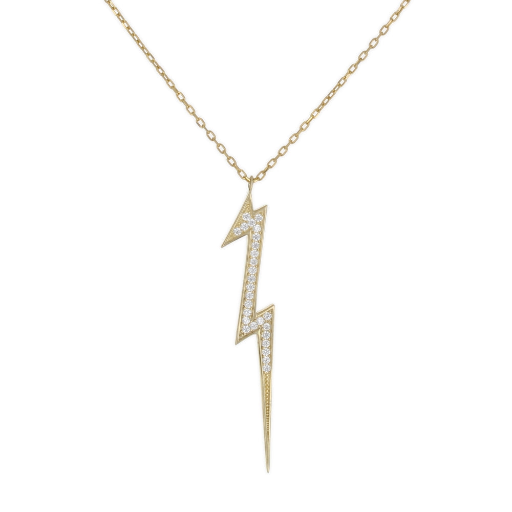 DANGLING LIGHTNING BOLT NECKLACE