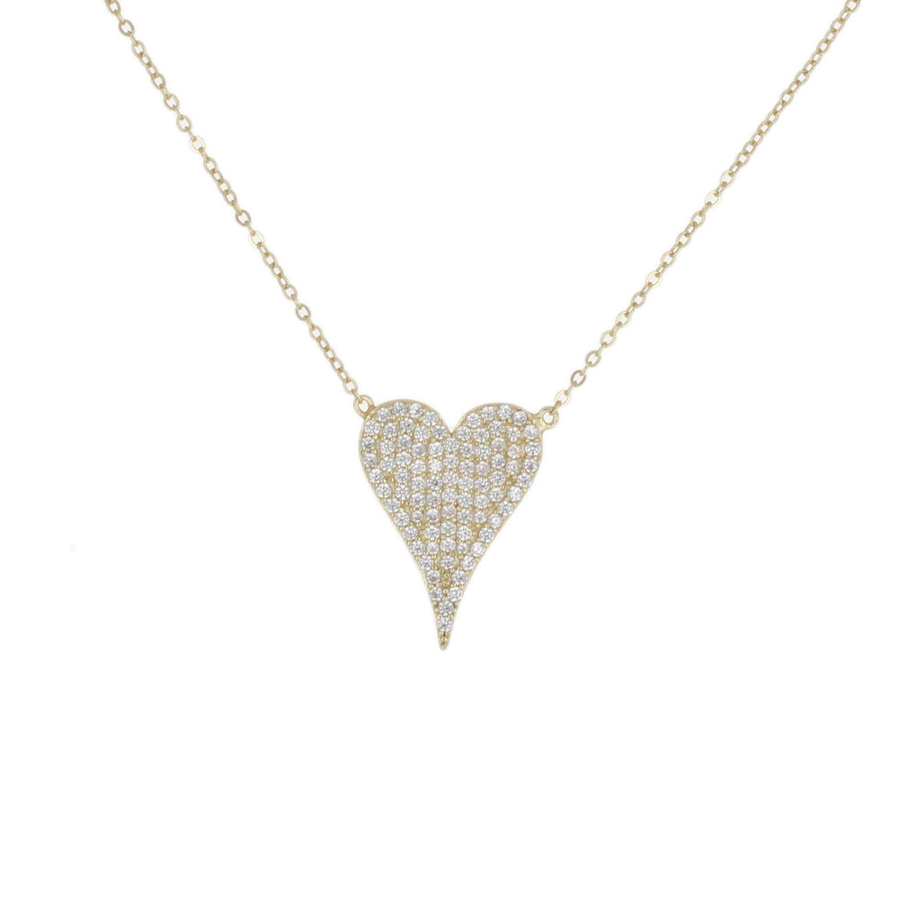 Pave Heart Necklace