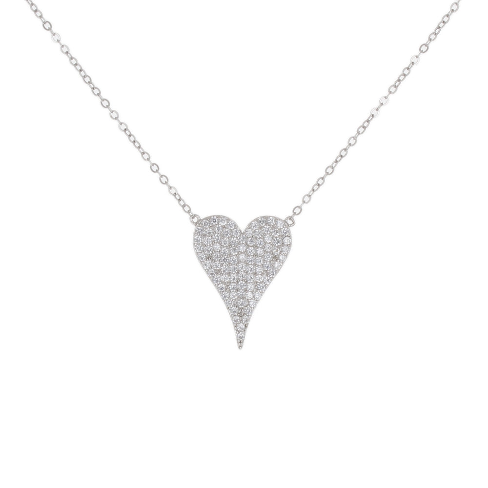 Pave Heart Necklace