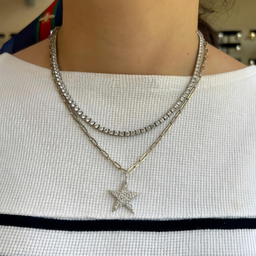 PAVE STAR CHARM