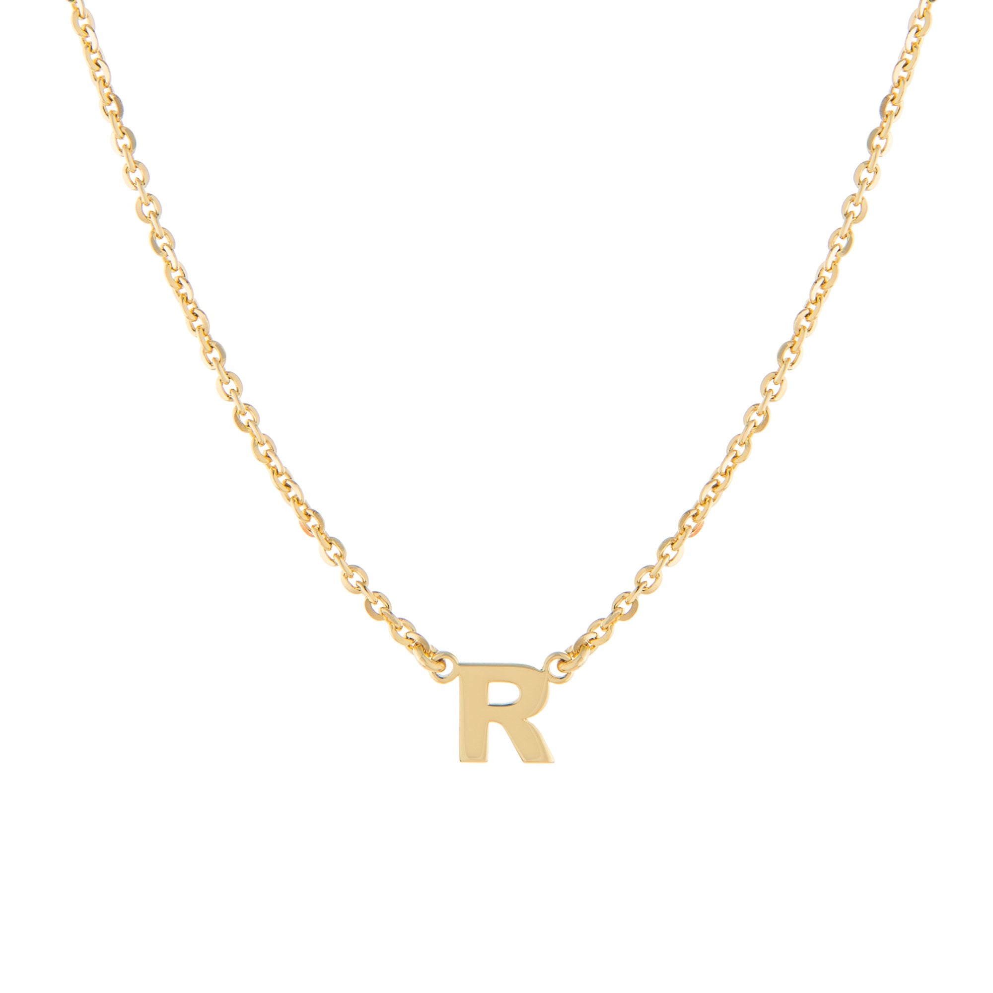 CUSTOM SINGLE BLOCK INITIAL NECKLACE