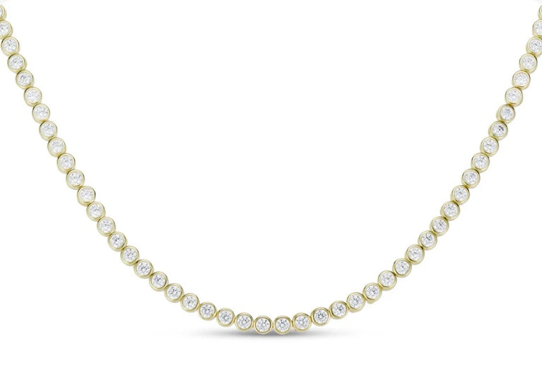 BEZEL TENNIS NECKLACE