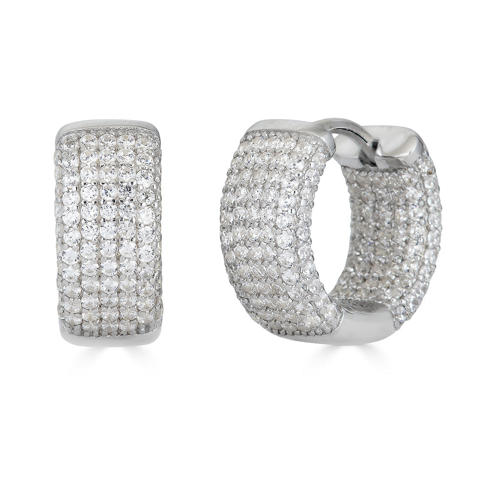 PAVE HUGGIE EARRING