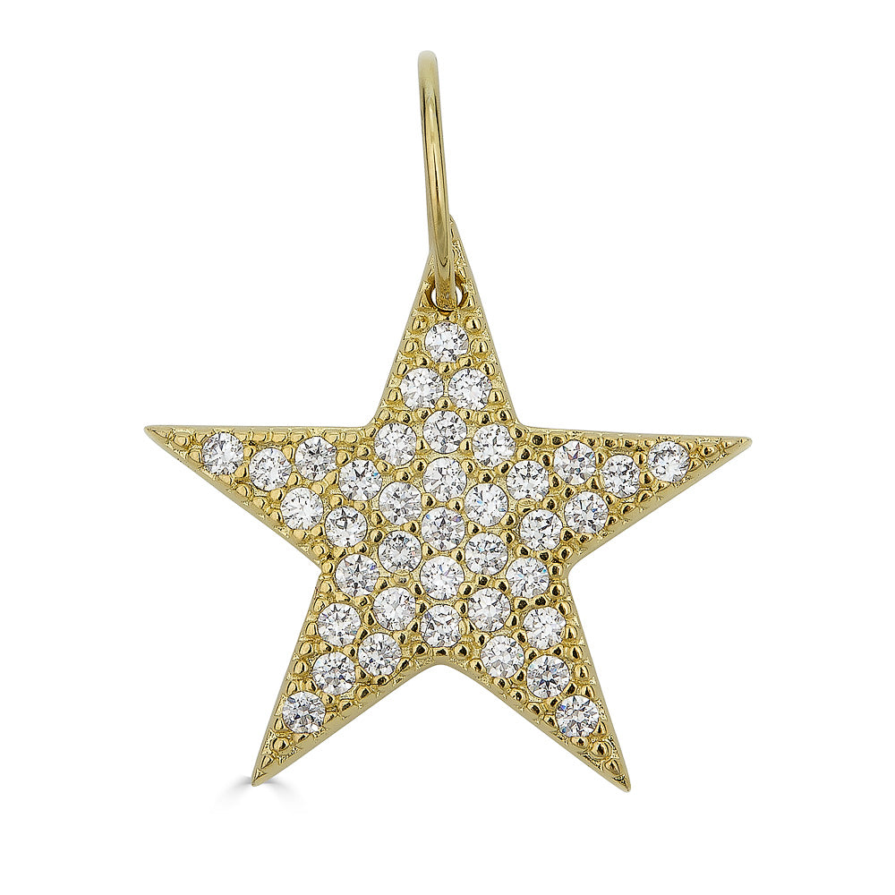 PAVE STAR CHARM