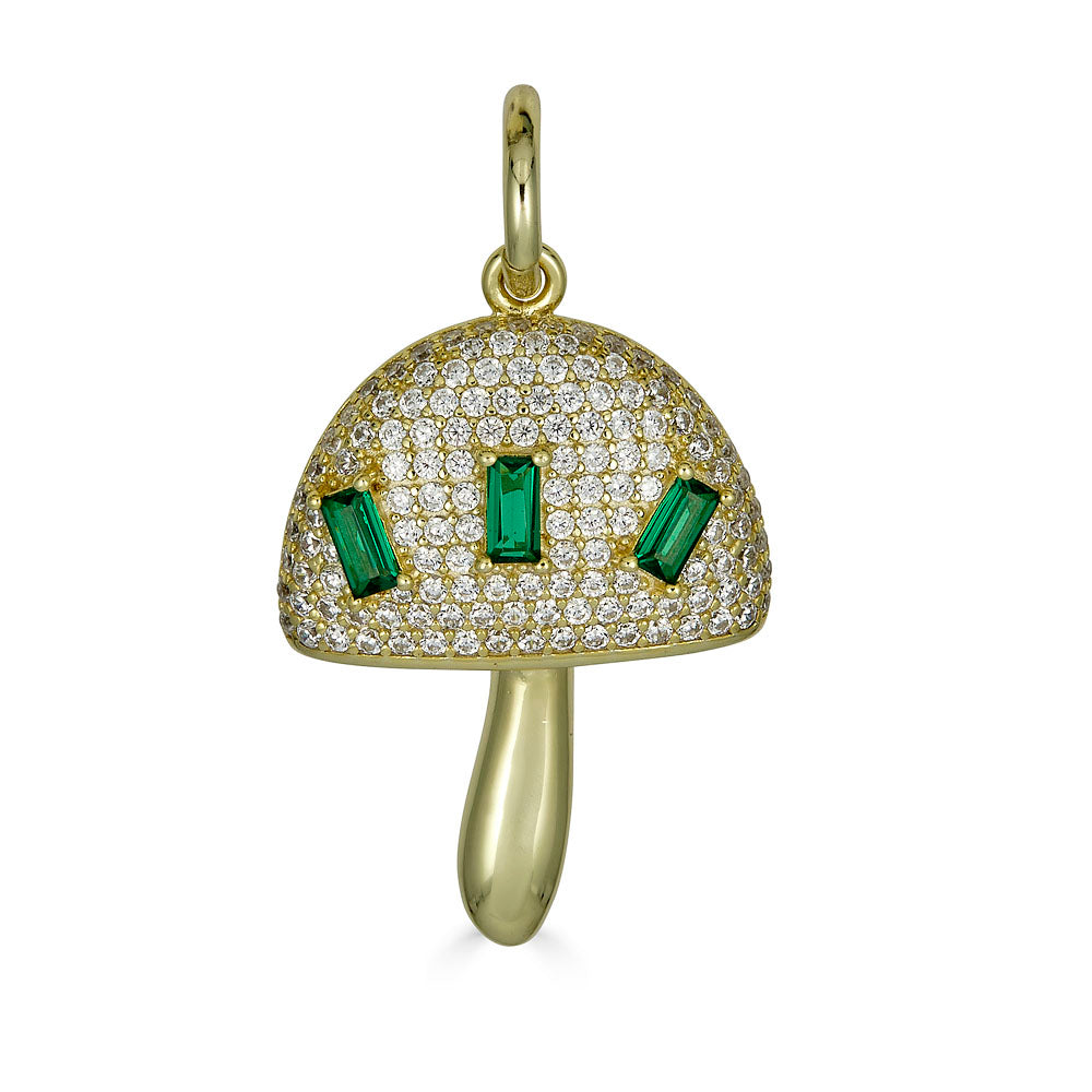 PAVE MUSHROOM CHARM