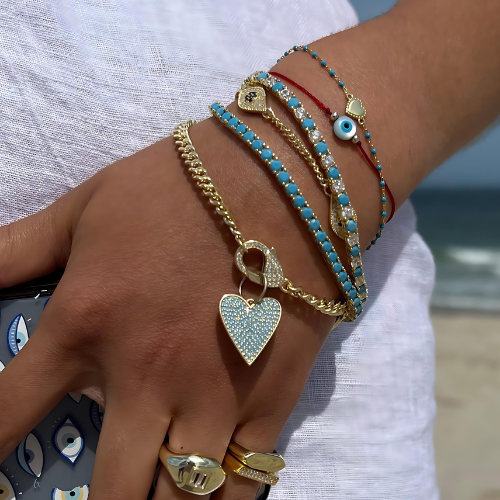 TURQUOISE TENNIS BRACELET