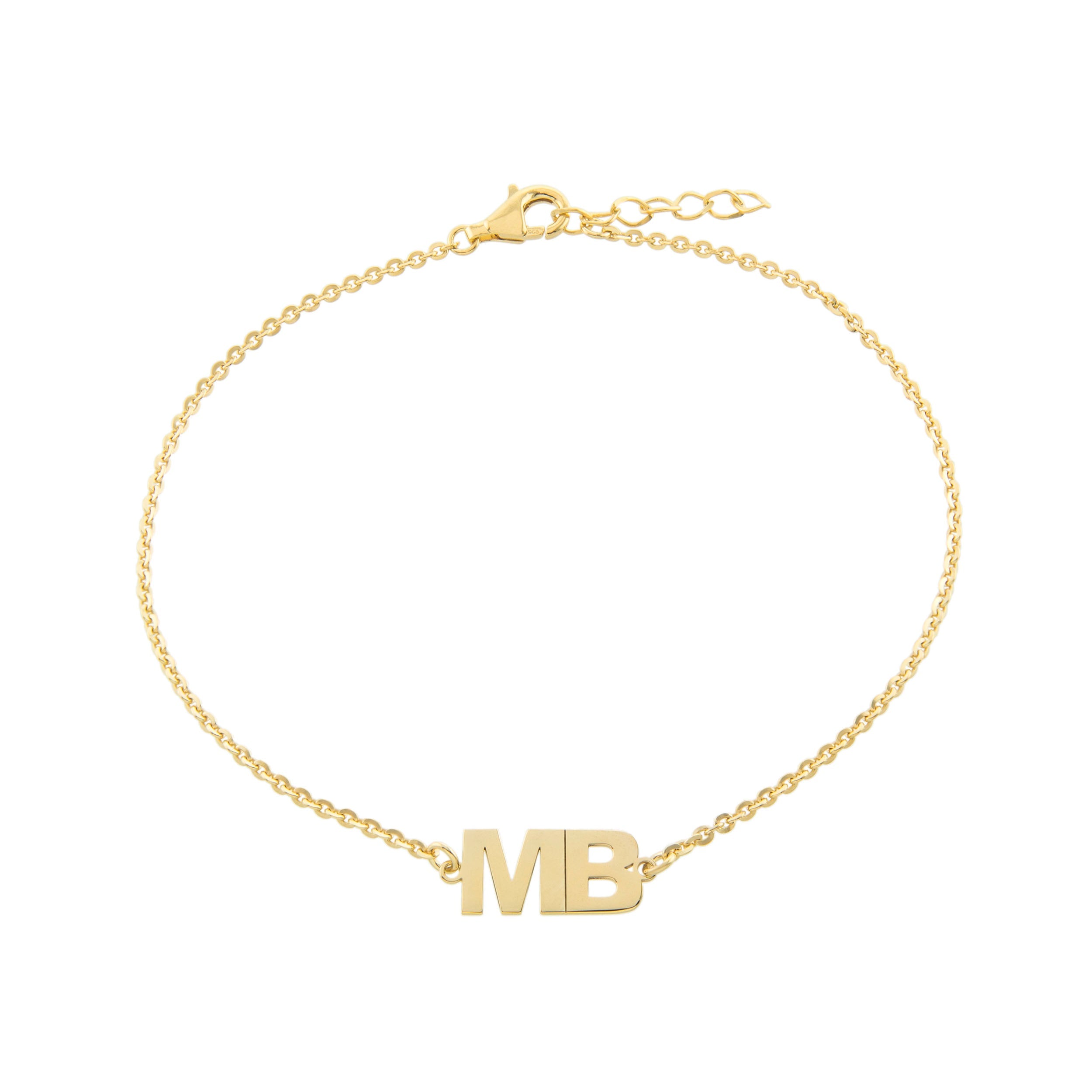 CUSTOM DOUBLE INITIAL BRACELET