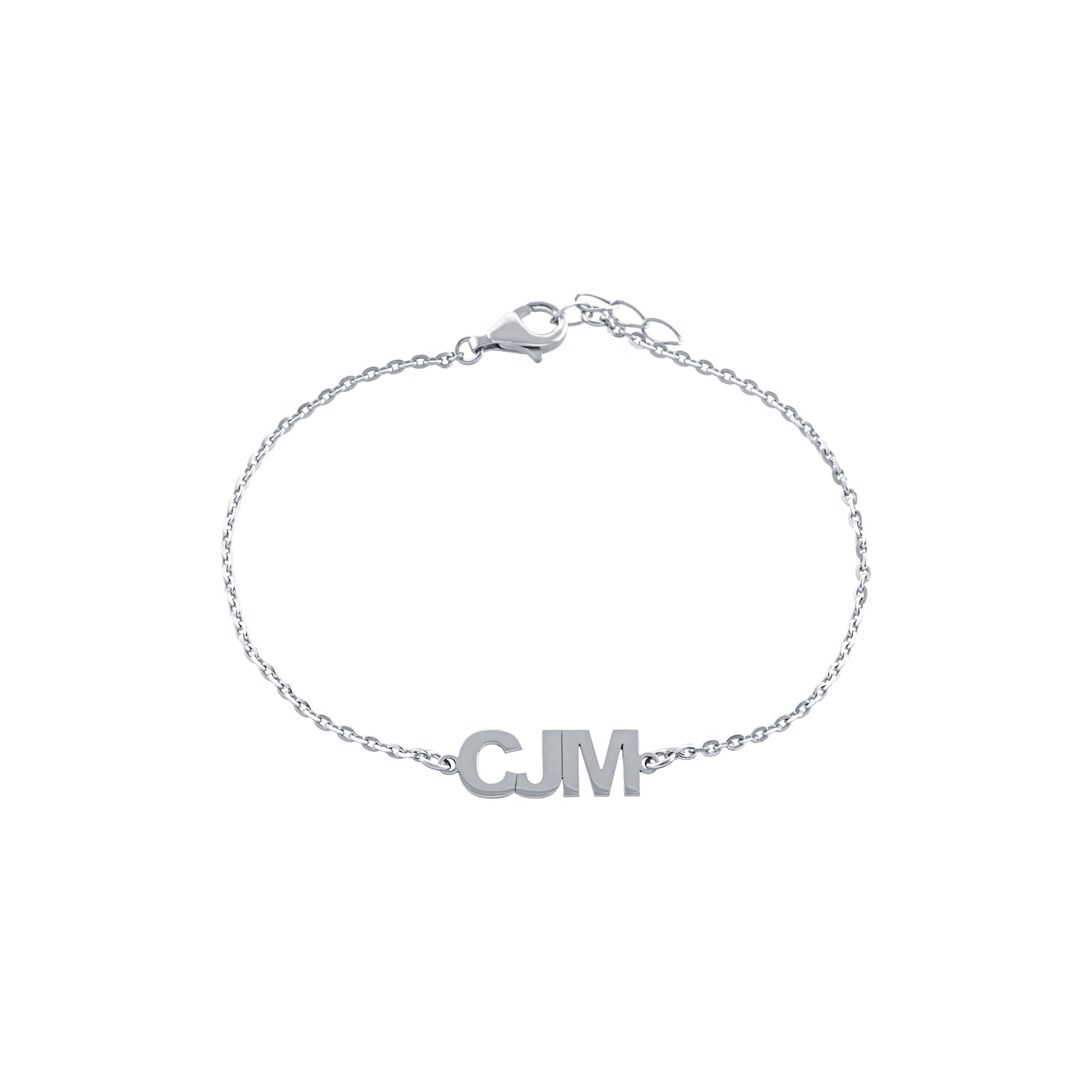 CUSTOM TRIPLE INITIAL BRACELET