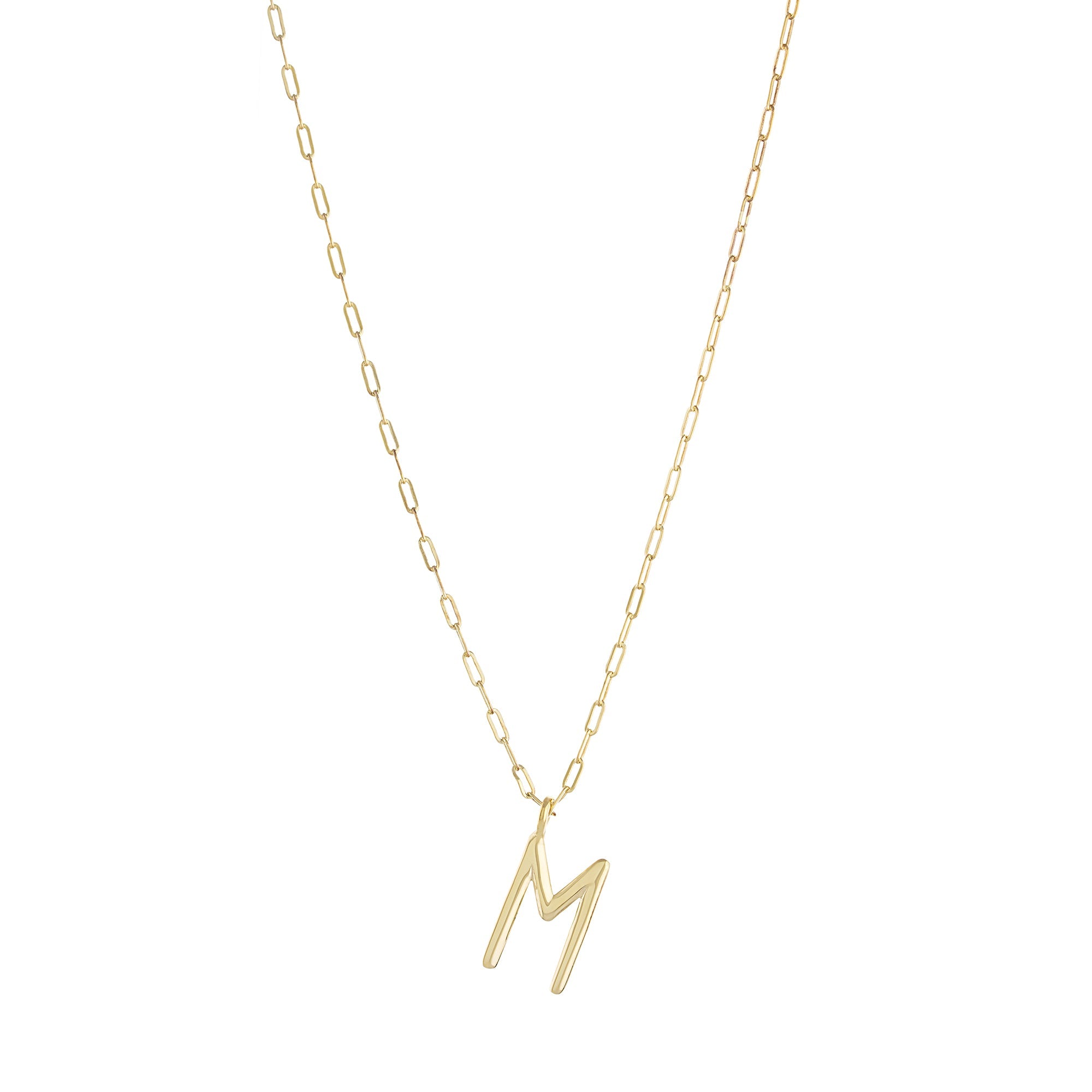 CUSTOM SINGLE DANGLING INITIAL NECKLACE