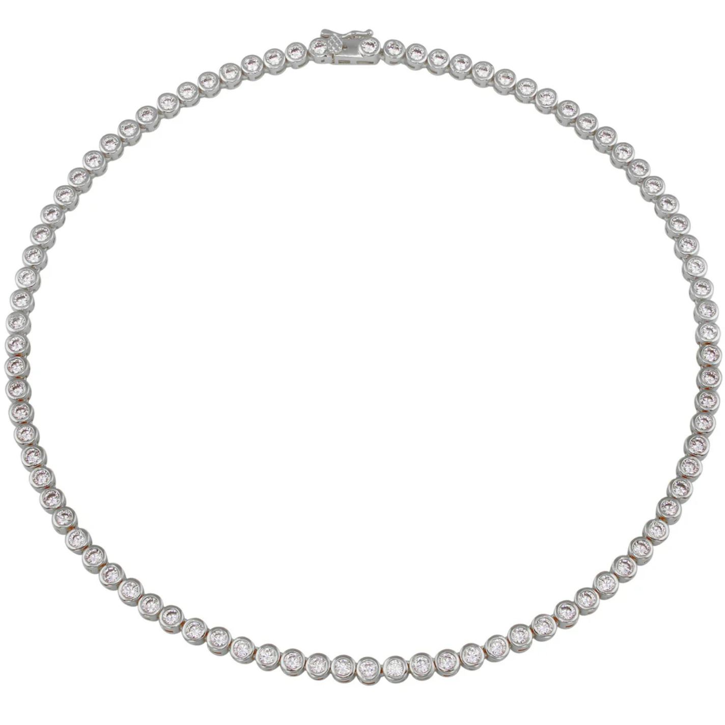 BEZEL TENNIS NECKLACE