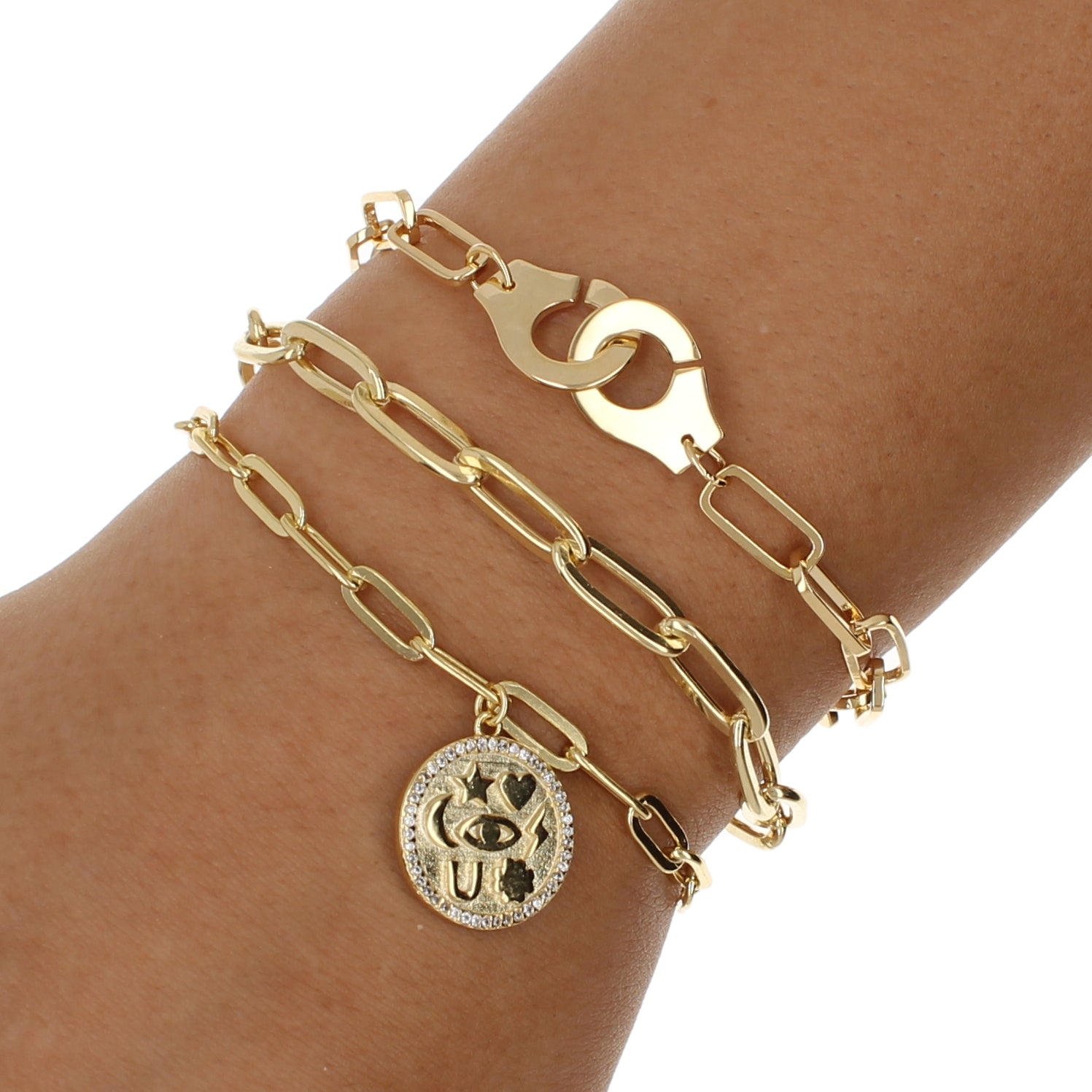 Lucky Coin Link bracelet