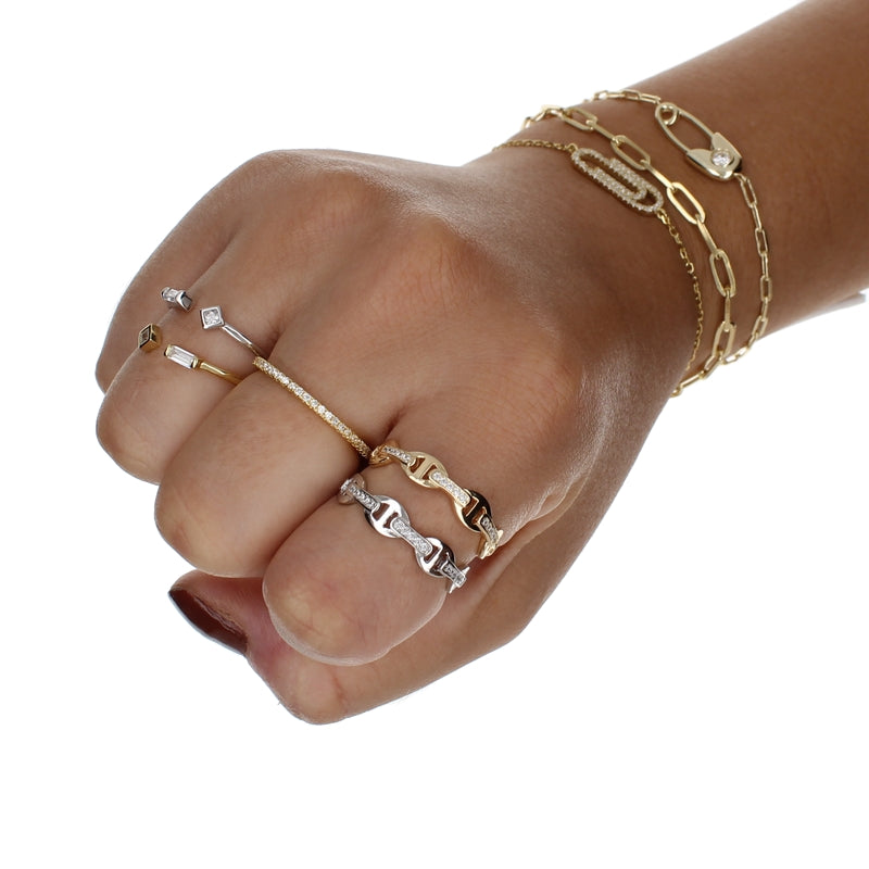 GEOMETRIC SHAPES CZ RING