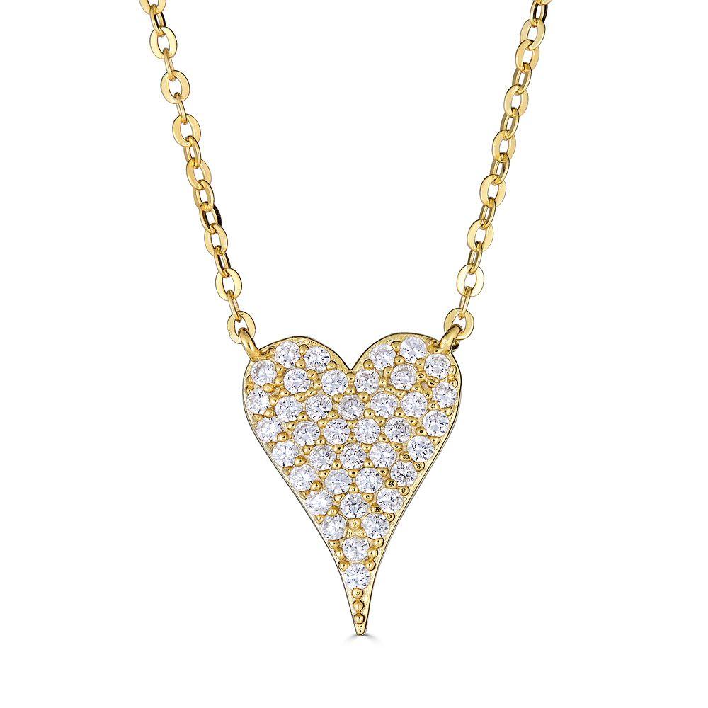 Pave Heart Necklace