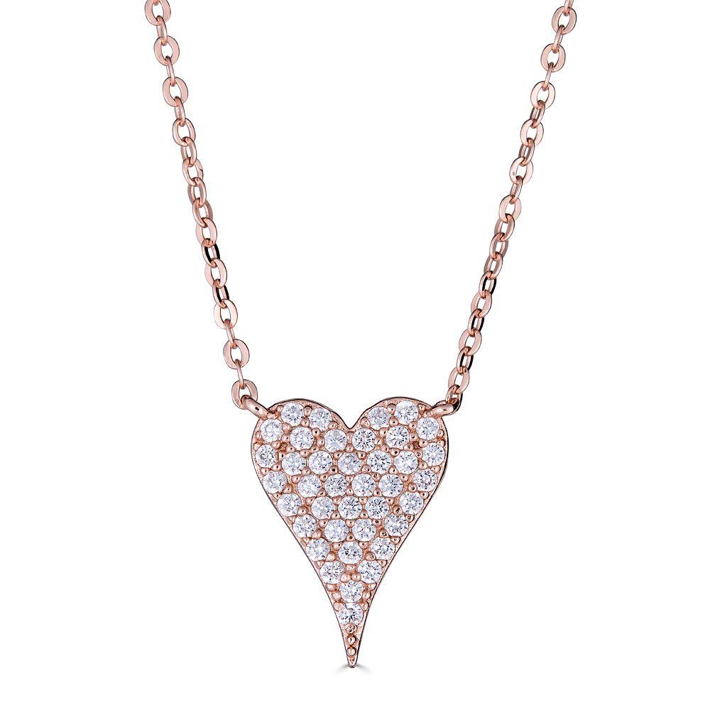 Pave Heart Necklace