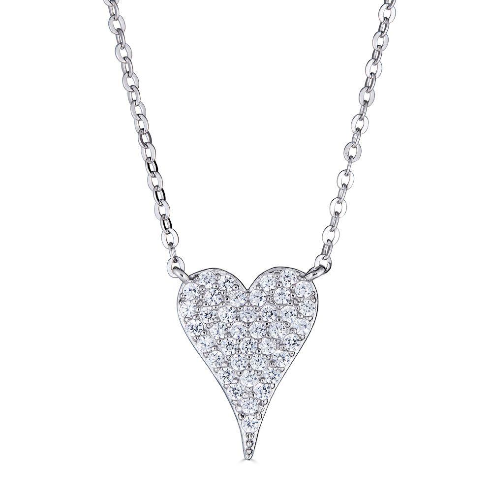 Pave Heart Necklace